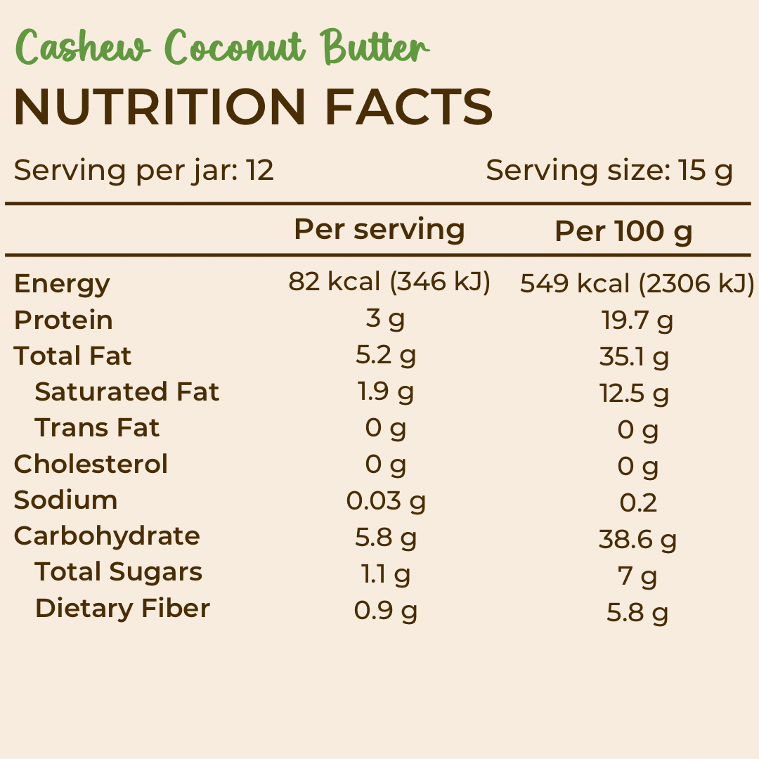 Cashew Coconut Butter (180gr)